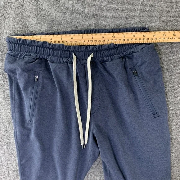 Vuori Ponto Performance Jogger Men Medium Navy Blue Drawstring Stretch Soft